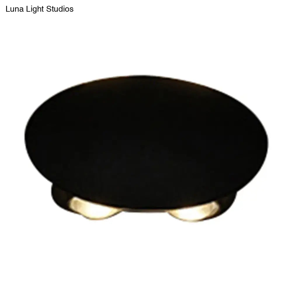 Modern black hexagonal led wall washer sconce for hallway lighting