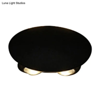 Modern black hexagonal led wall washer sconce for hallway lighting