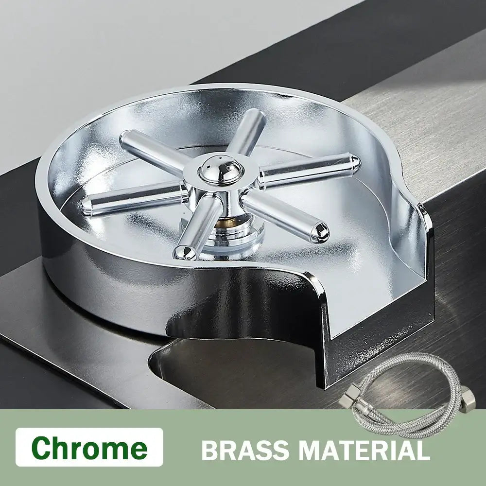Modern black high pressure glass cup washer kitchen sink tool