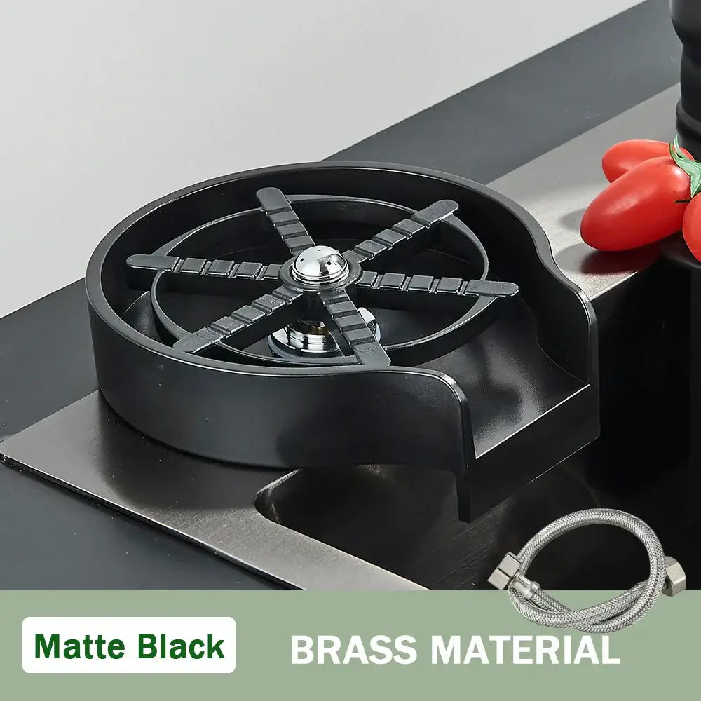 Modern black high pressure glass cup washer kitchen sink tool