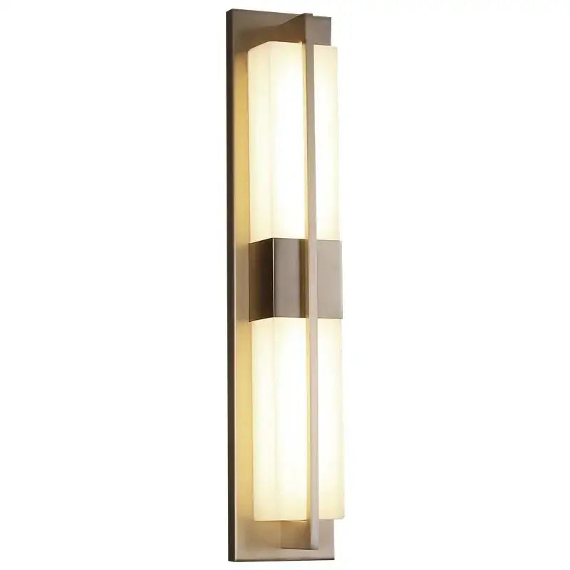 Modern black imitation marble led wall light garden sconce