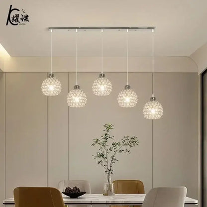 Modern black iron cage pendant lamp kitchen island lighting