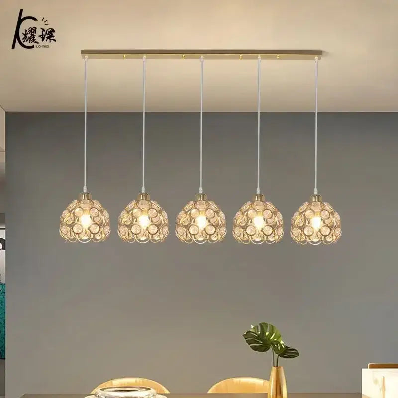Modern black iron cage pendant lamp kitchen island lighting