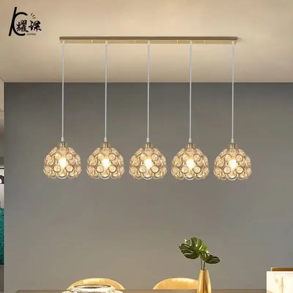 Modern black iron cage pendant lamp kitchen island lighting