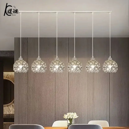 Modern black iron cage pendant lamp kitchen island lighting