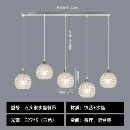 Modern black iron cage pendant lamp kitchen island lighting