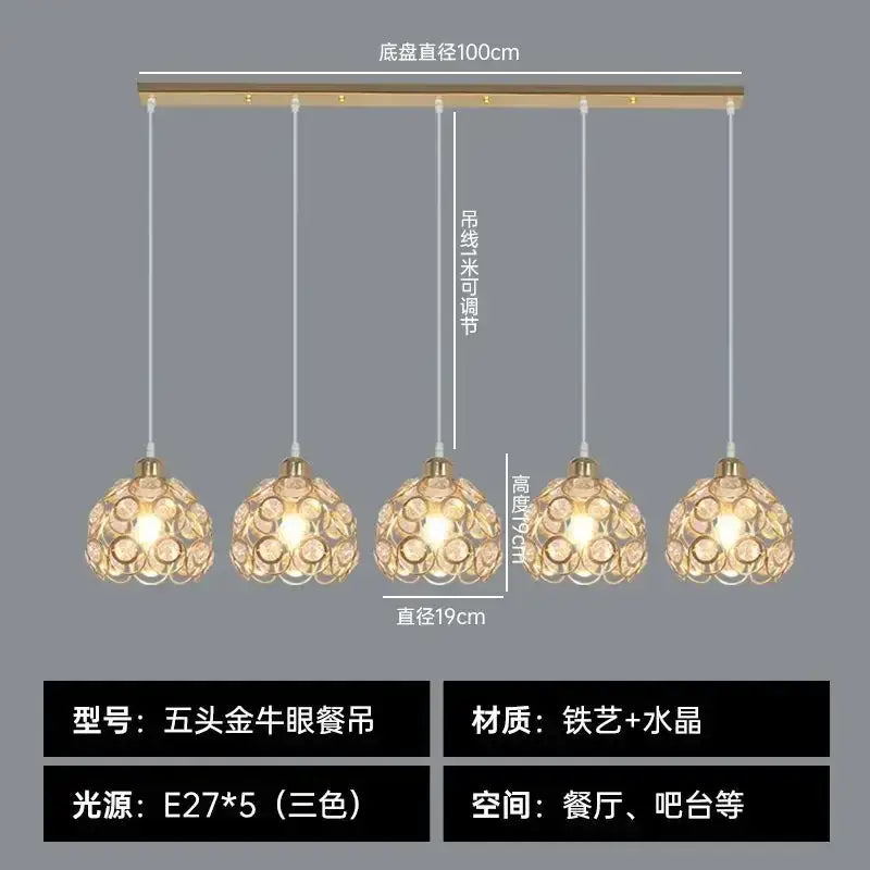 Modern black iron cage pendant lamp kitchen island lighting