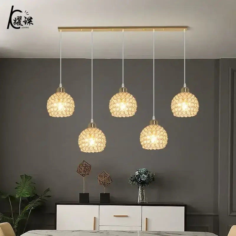 Modern black iron cage pendant lamp kitchen island lighting