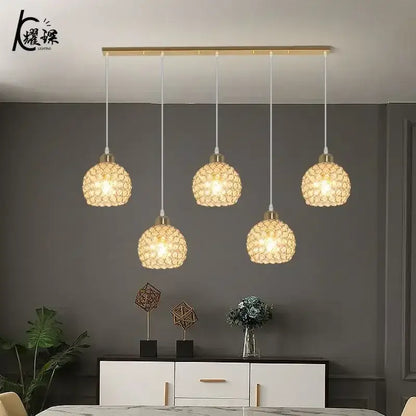 Modern black iron cage pendant lamp kitchen island lighting