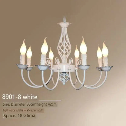 DecorBites™ Modern Black Iron Chandelier for Living Room