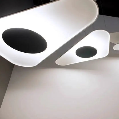 Modern black irregular art pendant lamp for living room