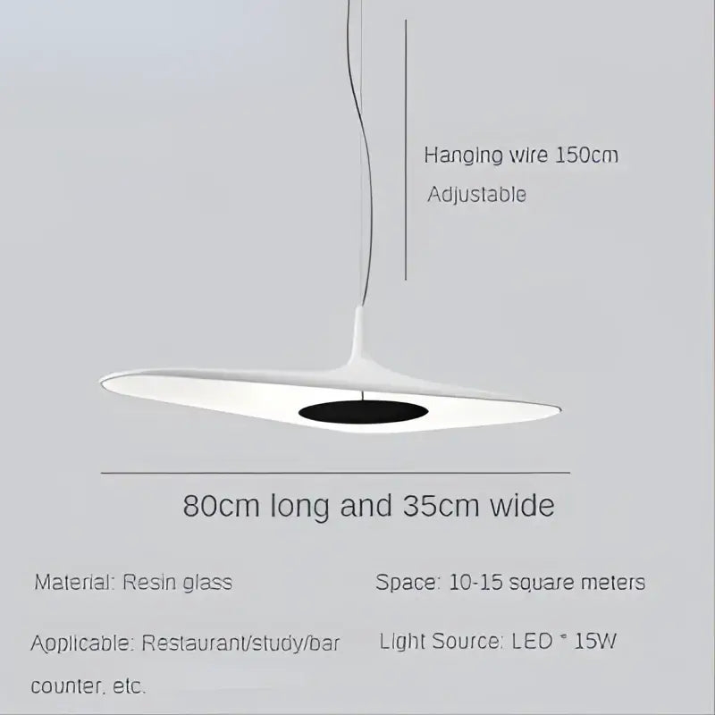 Modern black irregular art pendant lamp for living room