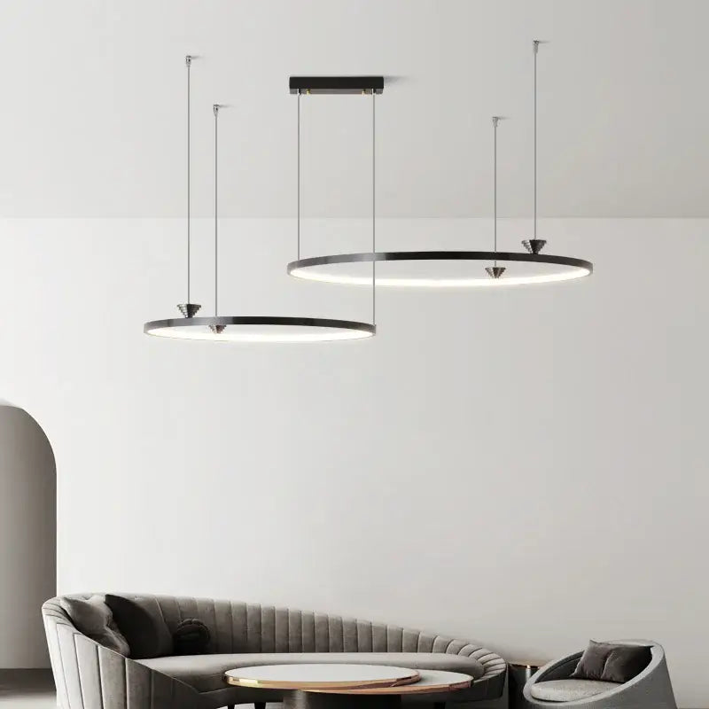 Modern black italian style led pendant light for living room