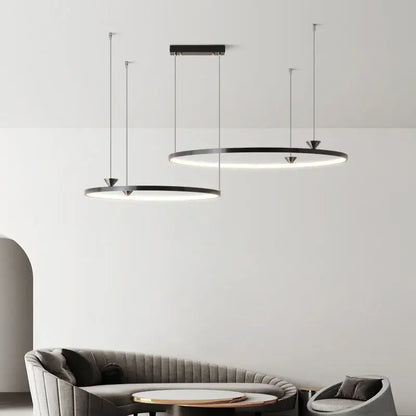 Modern black italian style led pendant light for living room