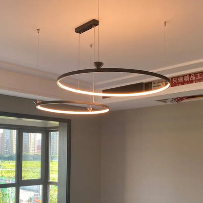 Modern black italian style led pendant light for living room