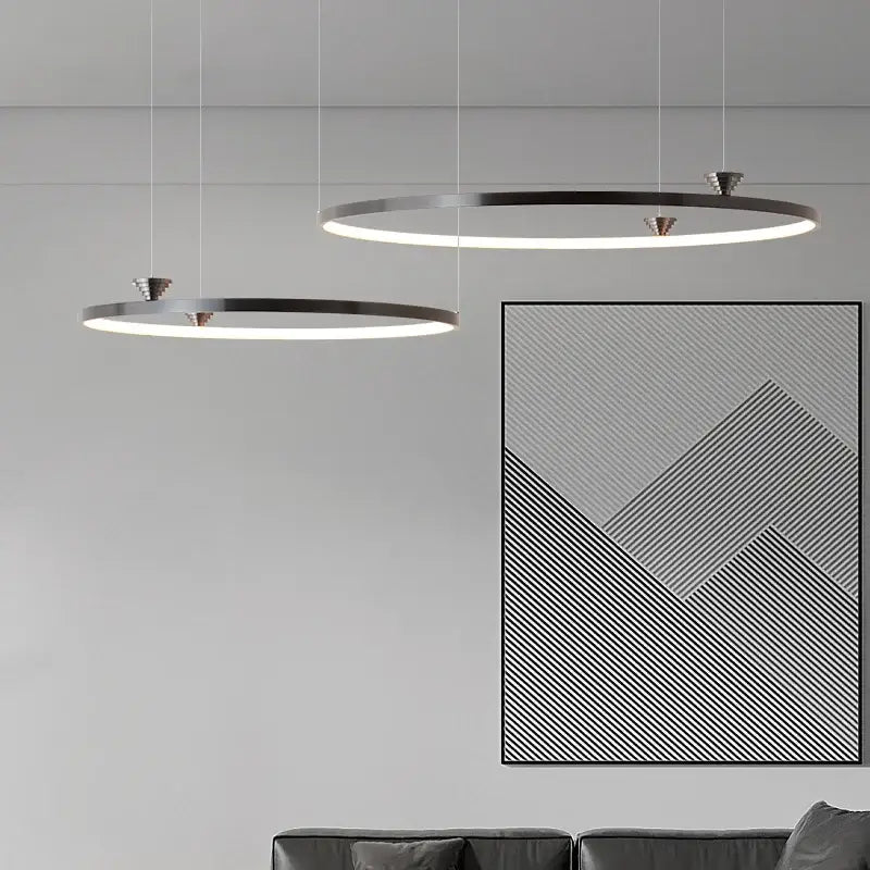 Modern black italian style led pendant light for living room