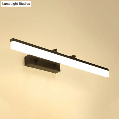 Modern black led bar light – living room minimalist wall sconce