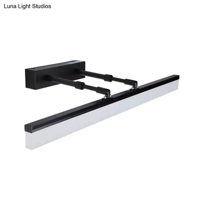 Modern black led bar light – living room minimalist wall sconce