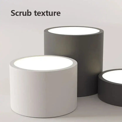 Modern black led ceiling lamp for living room with circular bulbs