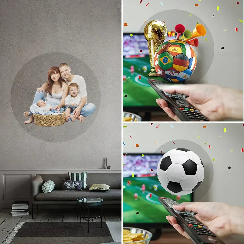 Modern black led hologram fan projector retail display living room