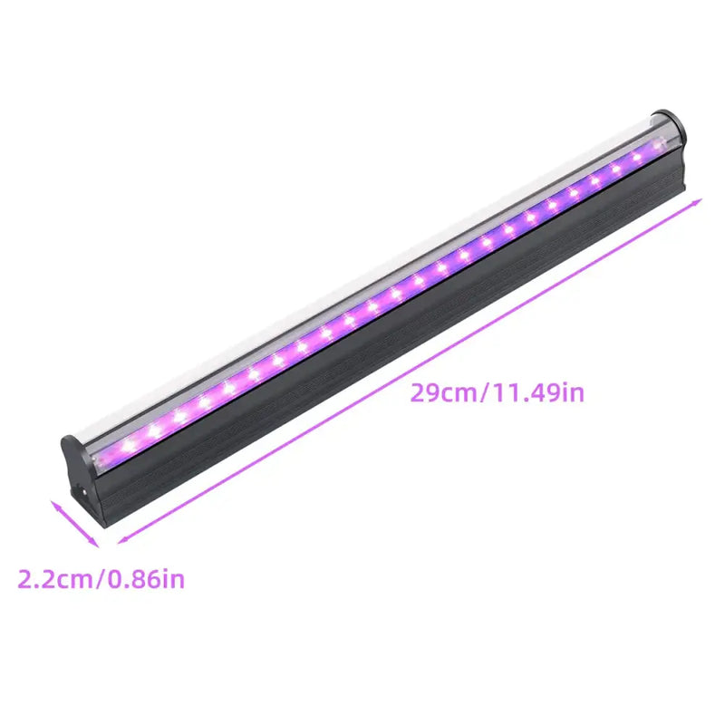 Modern black led black light bar – halloween party decor
