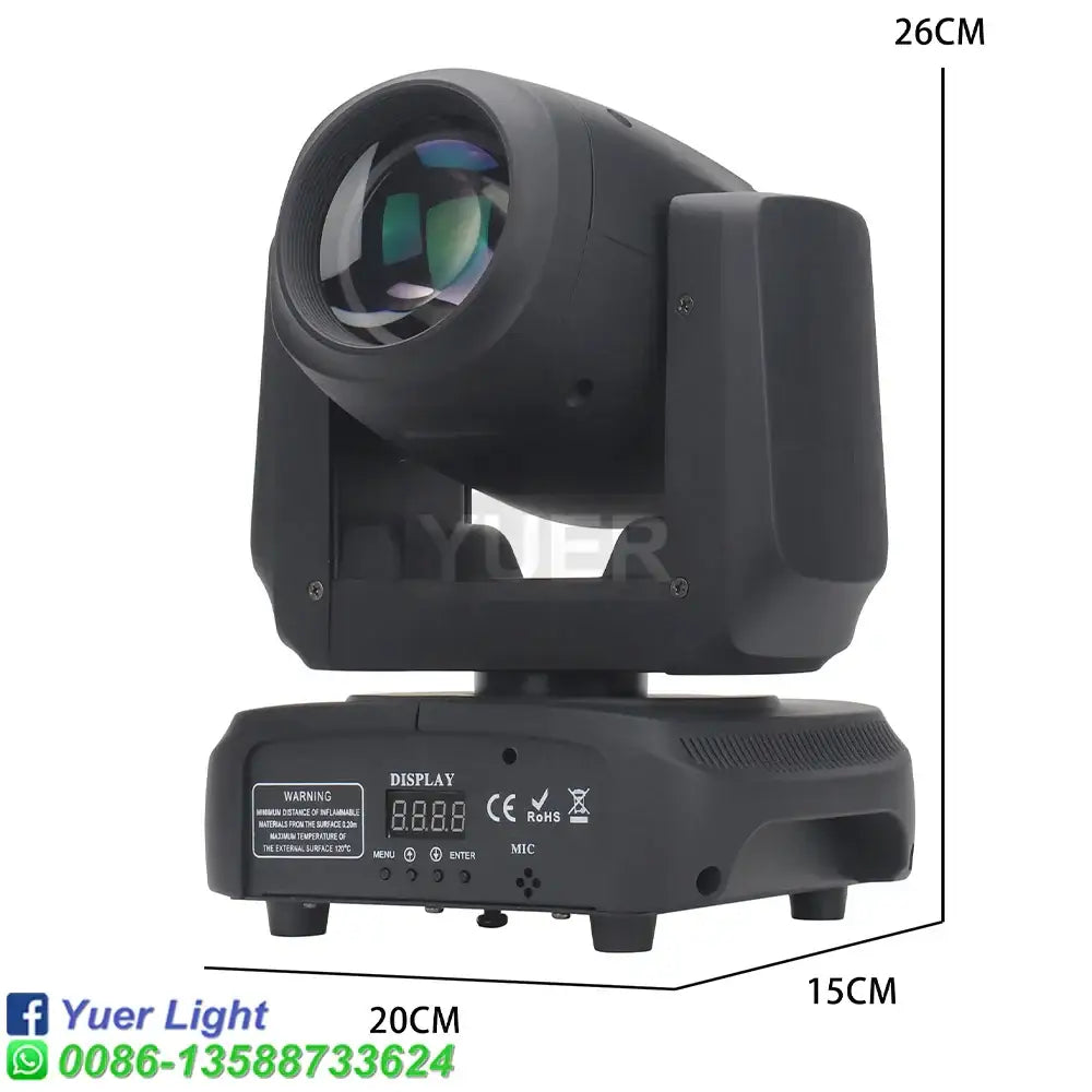 Modern black led moving head light – party room mini beam rgbw