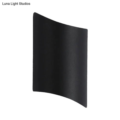 Modern black led outdoor wall sconce – patio light fixture