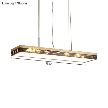 Modern black led pendant ceiling light for dining room 110v-120v