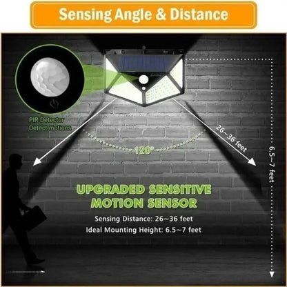 Modern black led solar wall lights garden motion sensor outdoor lamp