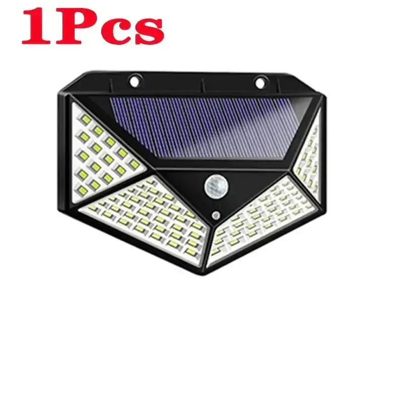 Modern black led solar wall lights garden motion sensor outdoor lamp