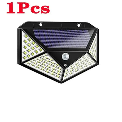 Modern black led solar wall lights garden motion sensor outdoor lamp