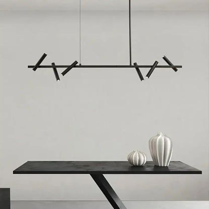 Modern black led spot chandelier living room hanging lamp