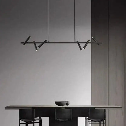 Modern black led spot chandelier living room hanging lamp