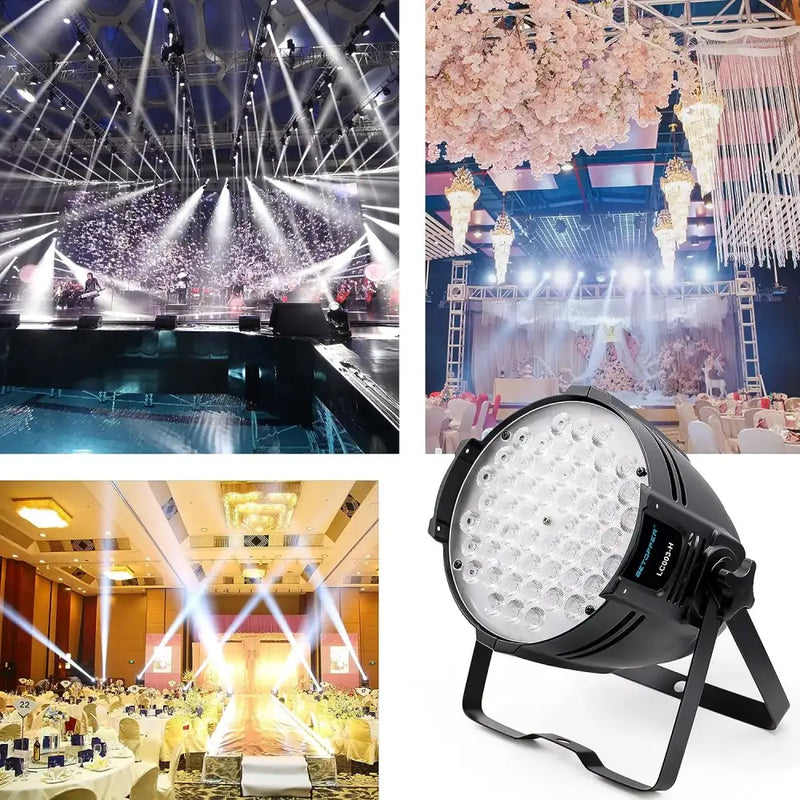 Modern black led stage light set of 4 – living room party lighting