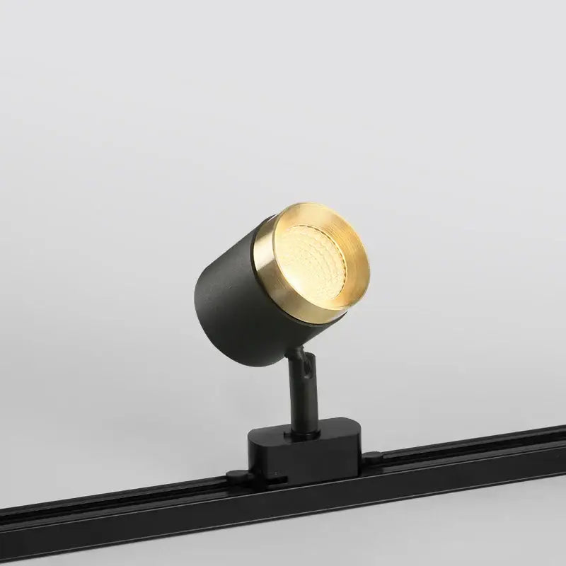 Modern black led track spotlight 3 light kitchen rail ceiling lamp