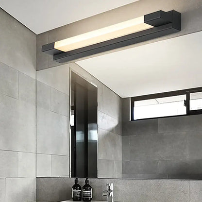 Modern black led vanity mirror light warm white bathroom lamp
