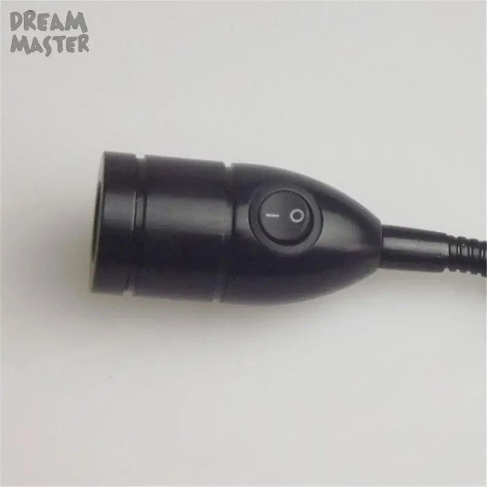 Modern black led wall lamp bedroom adjustable gooseneck reading light