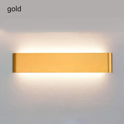 Modern black led wall lamp bedroom touch sensor light