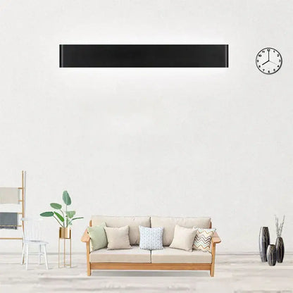 Modern black led wall lamp bedroom touch sensor light