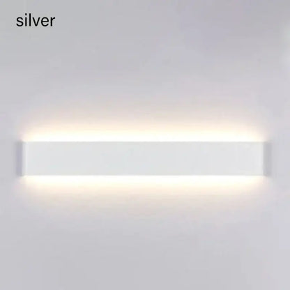 Modern black led wall lamp bedroom touch sensor light