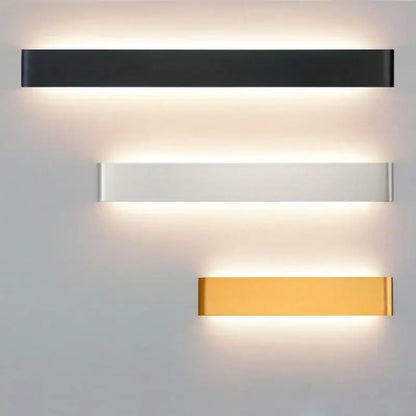 Modern black led wall lamp bedroom touch sensor light