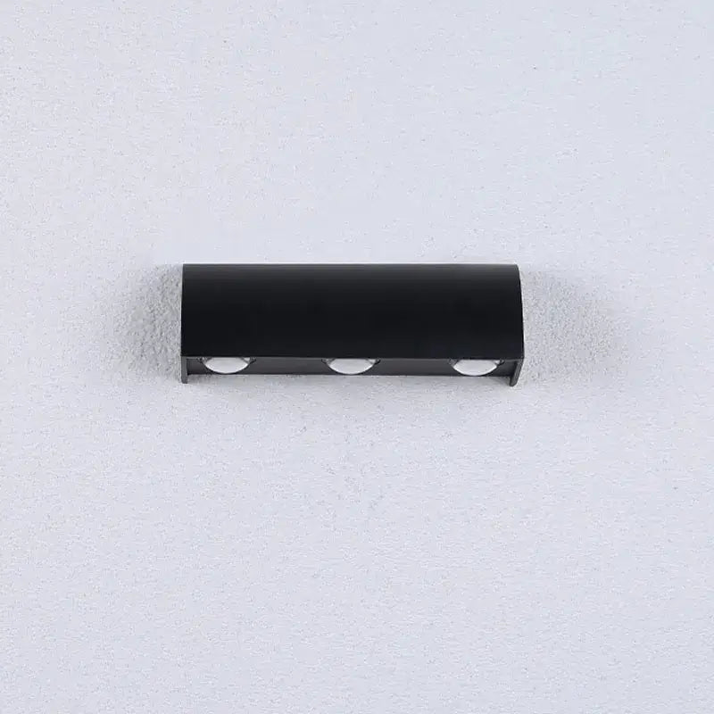 Modern black led wall lamp bedroom waterproof lighting fixture