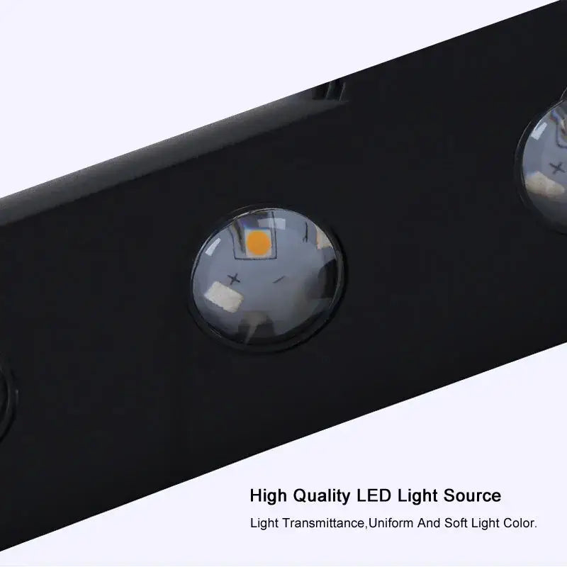 Modern black led wall lamp bedroom waterproof lighting fixture