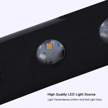 Modern black led wall lamp bedroom waterproof lighting fixture