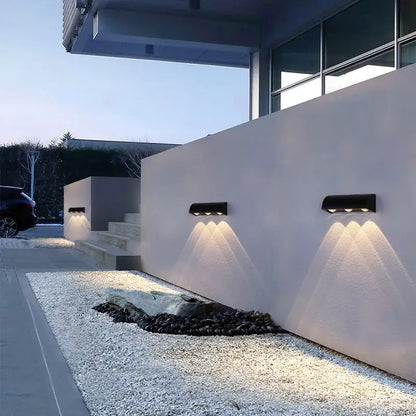 Modern black led wall lamp bedroom waterproof lighting fixture
