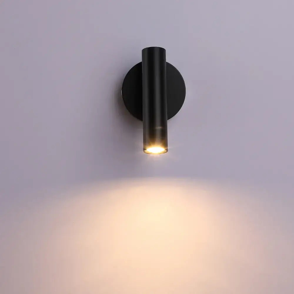 Modern black led wall lamps adjustable bedroom reading light