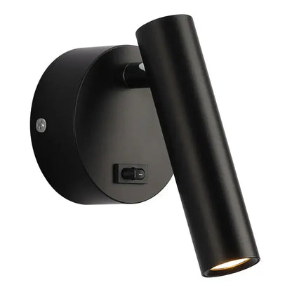Modern black led wall lamps adjustable bedroom reading light