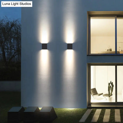 DecorBites™ Modern Black LED Wall Light for Garden Scenery with Metal Shade
