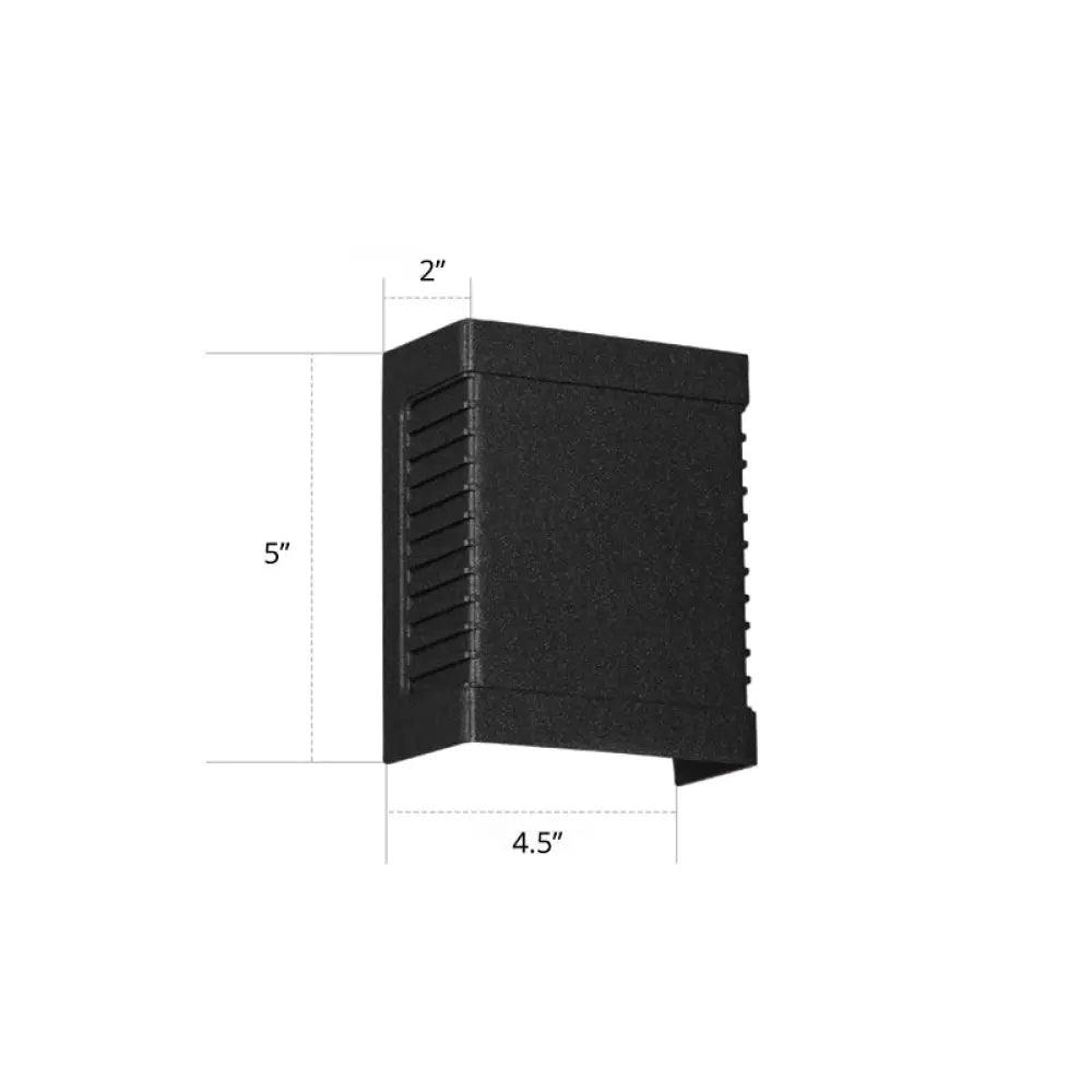 DecorBites™ Modern Black LED Wall Light for Garden Scenery with Metal Shade