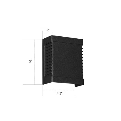DecorBites™ Modern Black LED Wall Light for Garden Scenery with Metal Shade